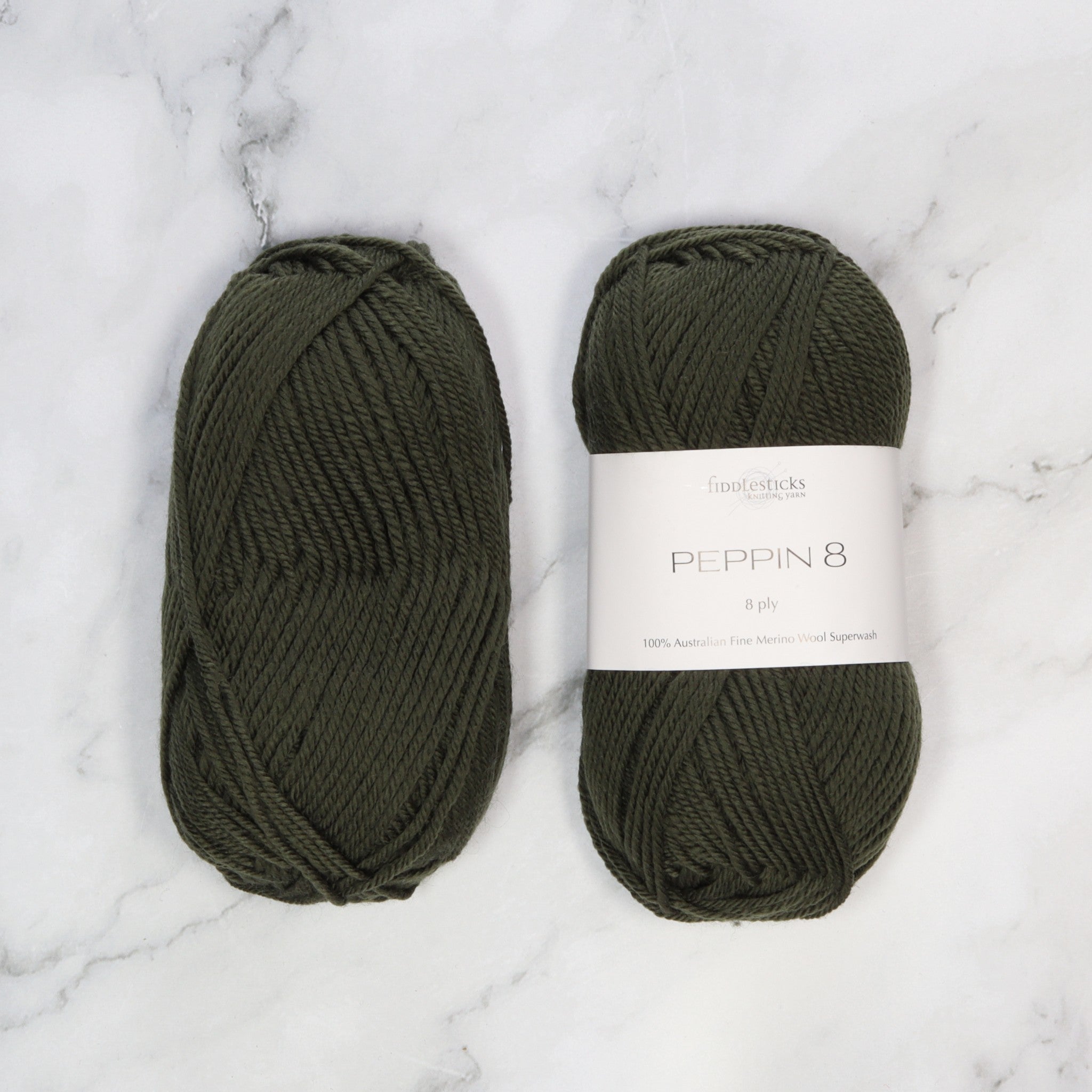 Fiddlesticks Peppin 8 in colourway Jungle – 8ply weight wool yarn