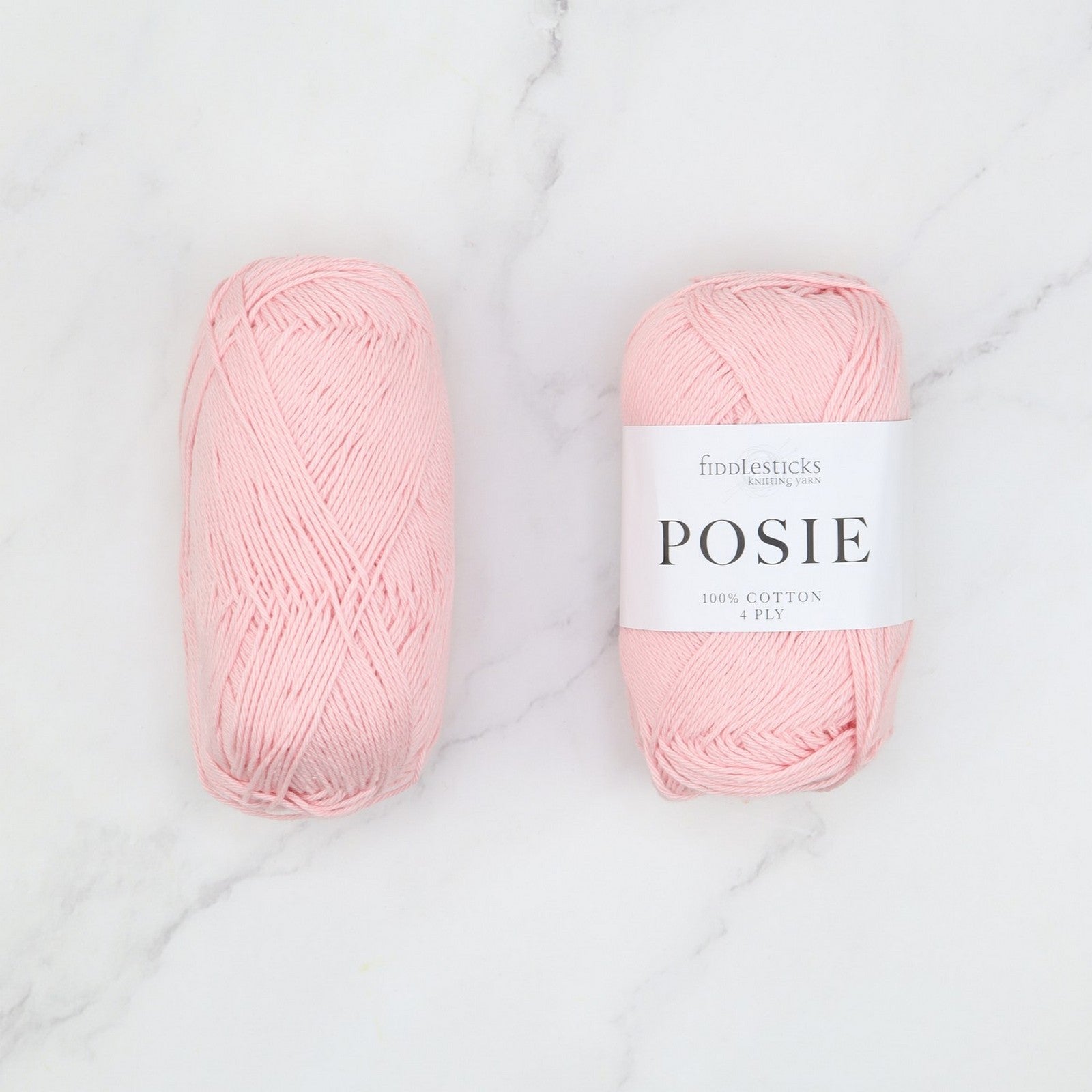 Fiddlesticks Posie in colourway Peony – 4ply weight cotton yarn