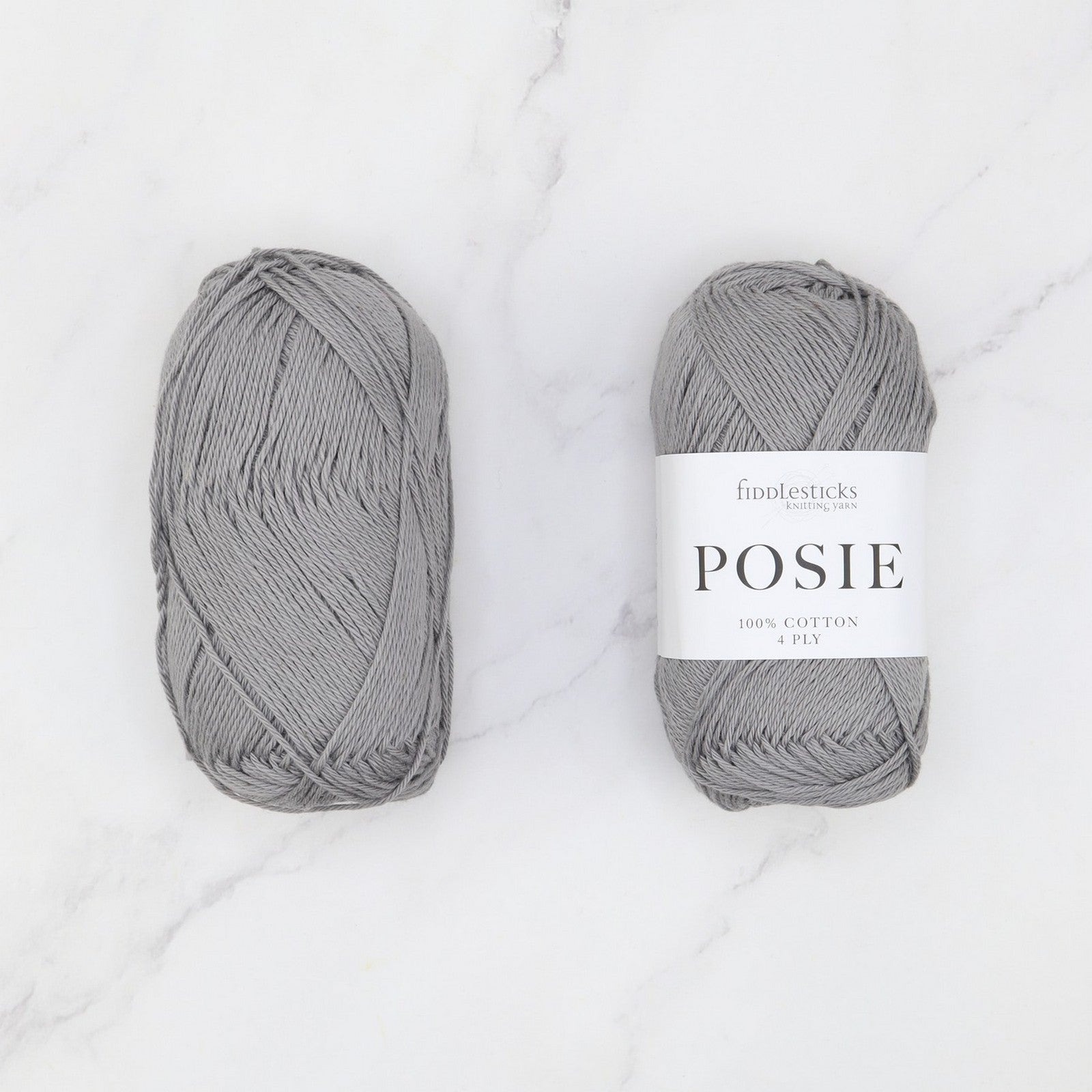 Fiddlesticks Posie in colourway Tin – 4ply weight cotton yarn