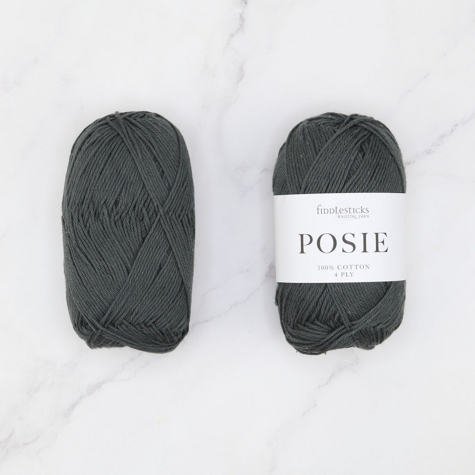 Fiddlesticks Posie in colourway Cement – 4ply weight cotton yarn