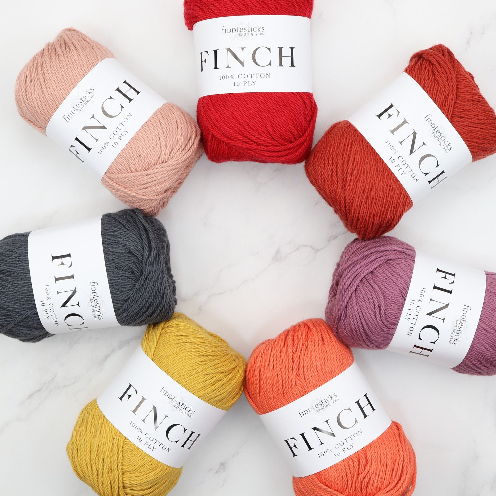 Rainbow Ripple Baby Blanket kit, colourway Red Canna