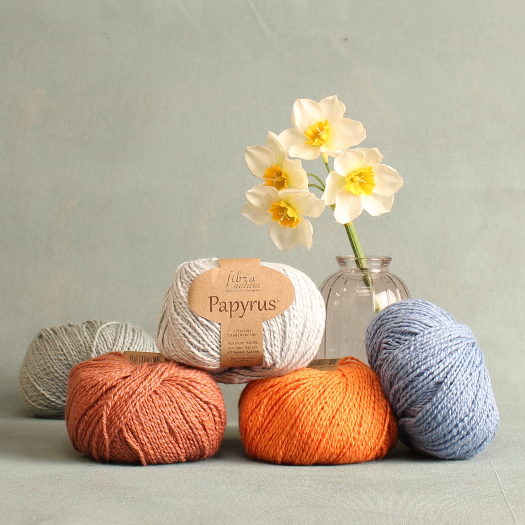 Fibra Natura Papyrus – 8ply weight cotton, silk yarn – view 5