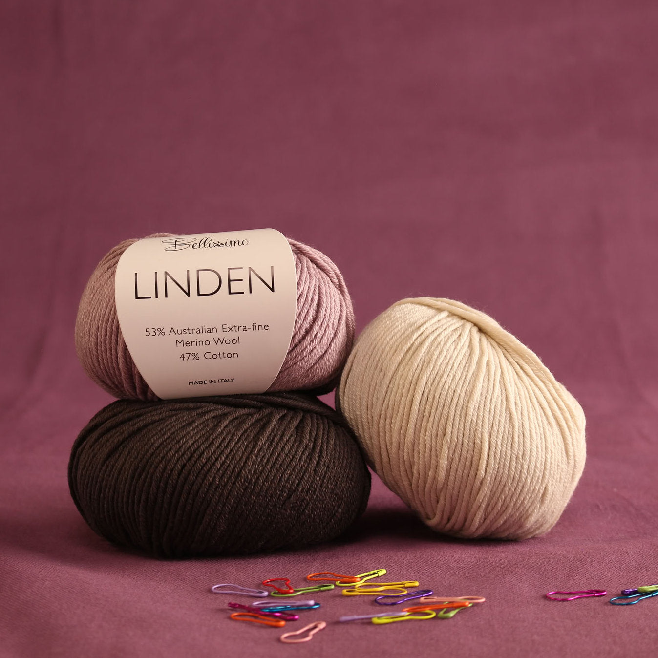 Bellissimo Linden – 10ply weight merino, cotton yarn – view 2
