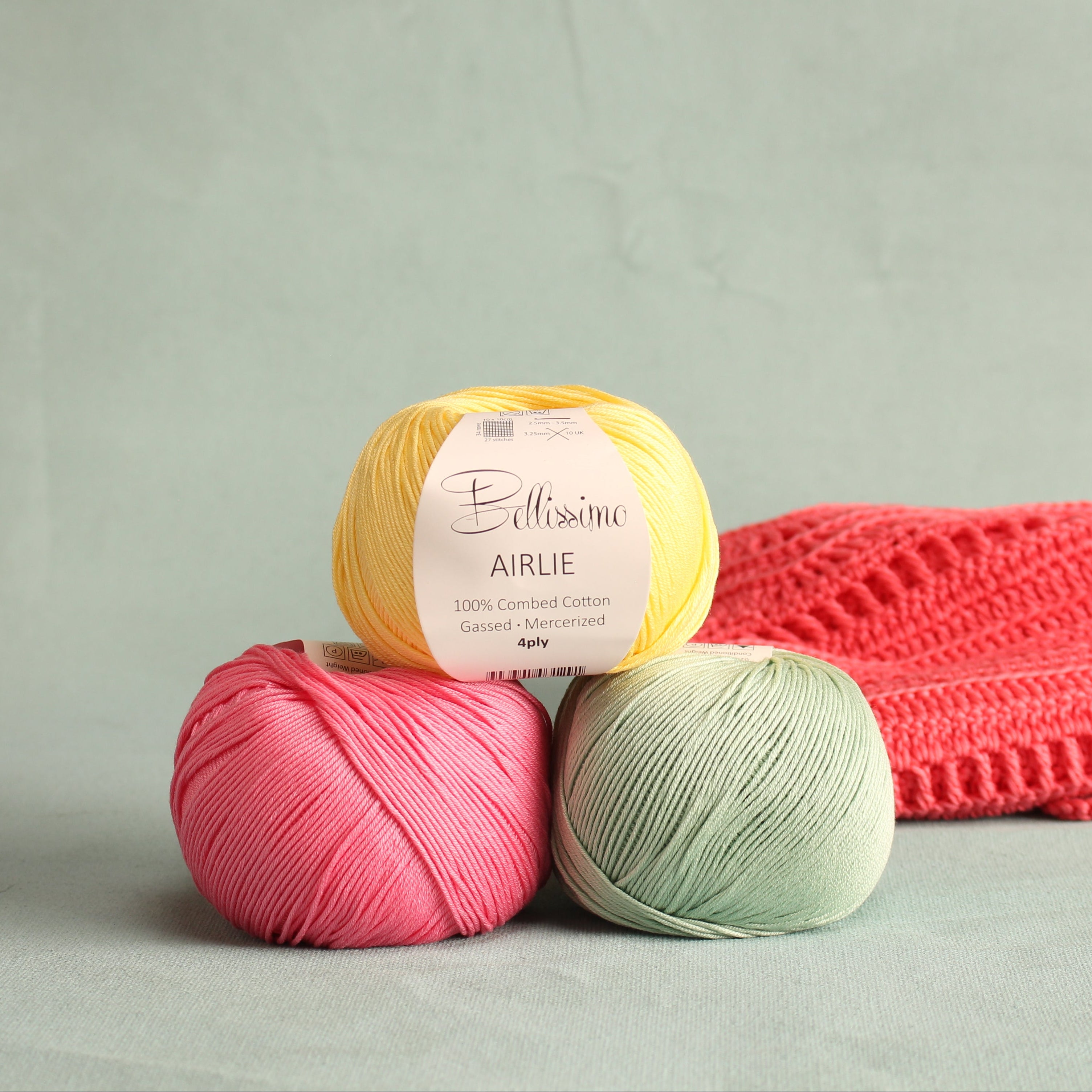 Bellissimo Airlie – 4ply weight cotton yarn – view 2