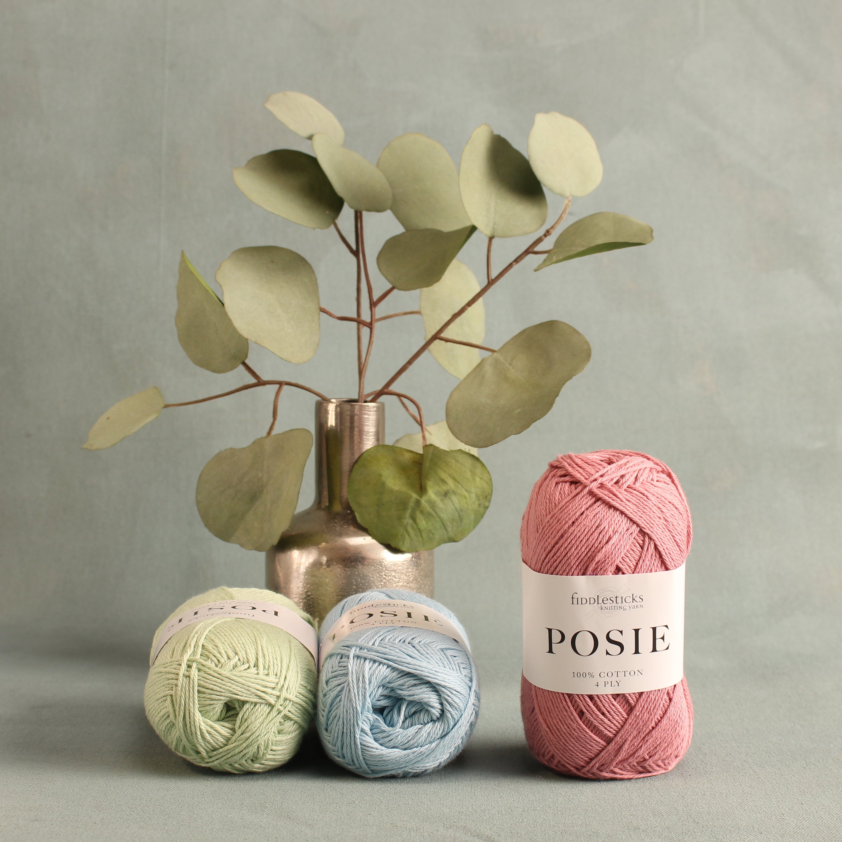Fiddlesticks Posie – 4ply weight cotton yarn