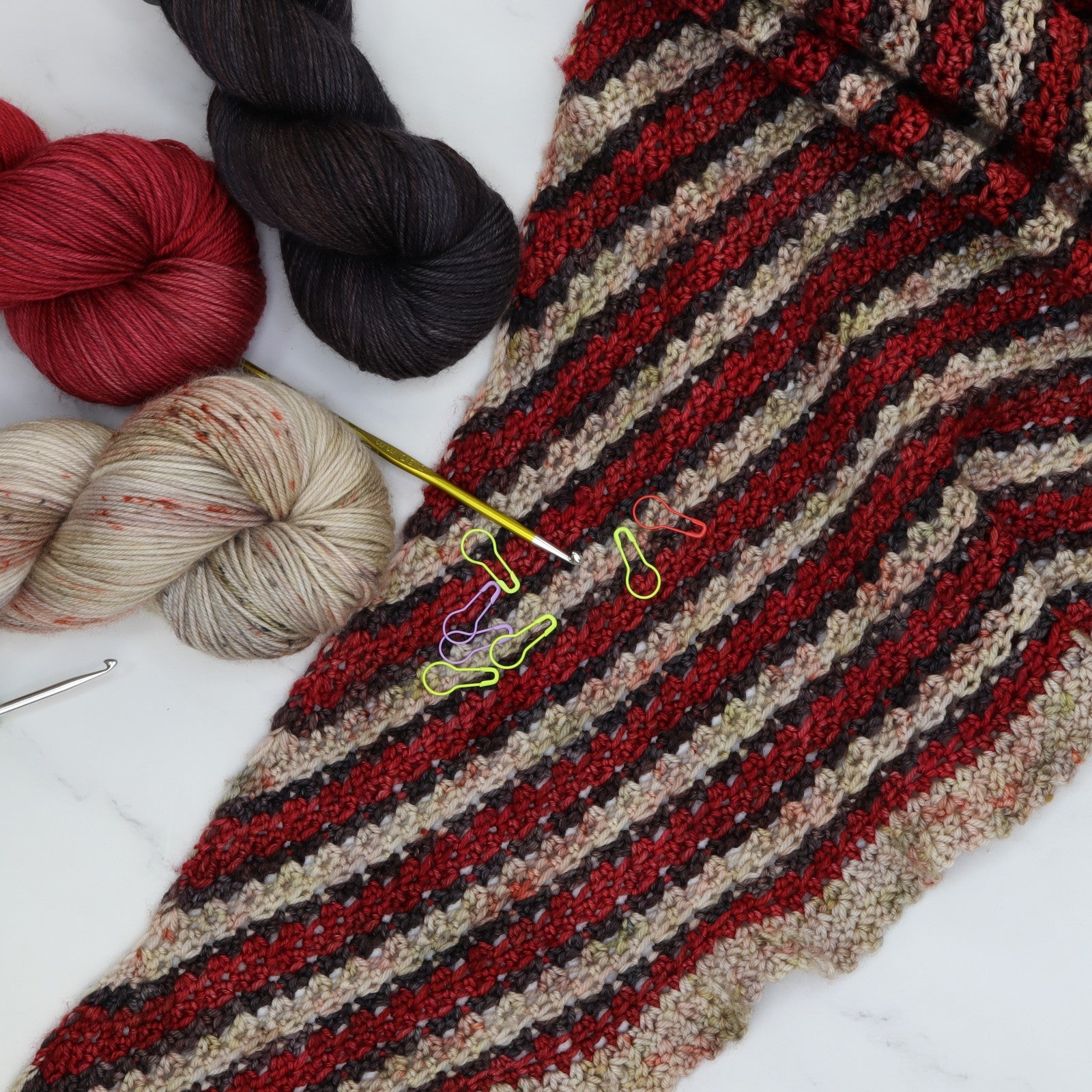 Intermission Shawl kit, colourway Original