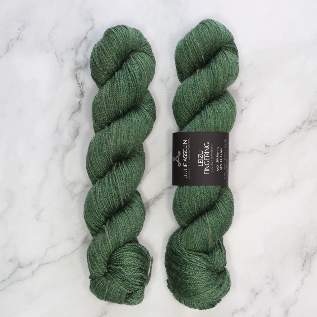 Julie Asselin Leizu Fingering in colourway Campside – 4ply weight merino, silk yarn