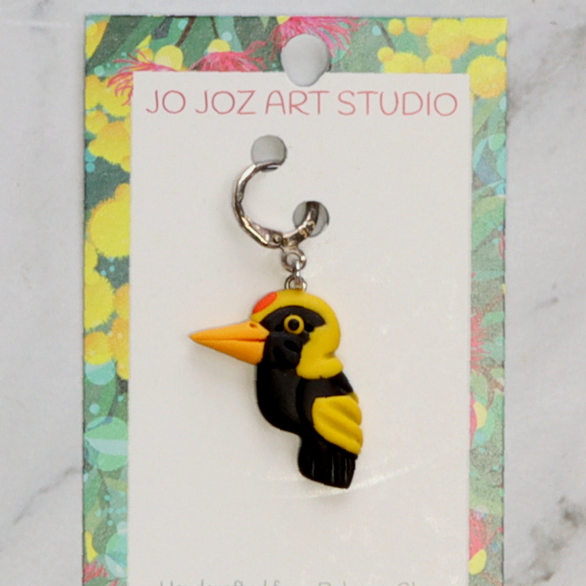 Jo Joz Art Studio Australian Birds Stitch Markers – Regent Bowerbird
