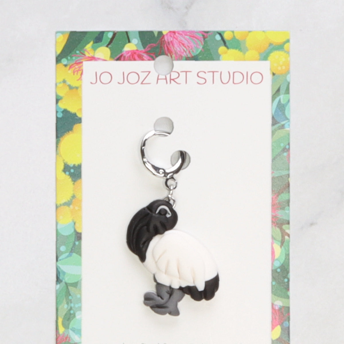 Jo Joz Art Studio Australian Birds Stitch Markers – Sacred Ibis