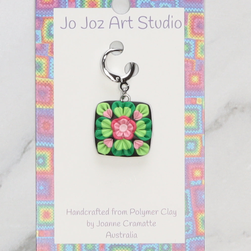 Jo Joz Art Studio Granny Square Pink/Green Stitch Markers – view 9