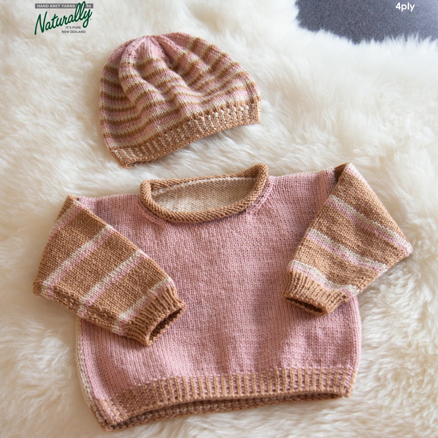 Sesia K3004 Baby Sweater & Beanie Pattern by Sesia