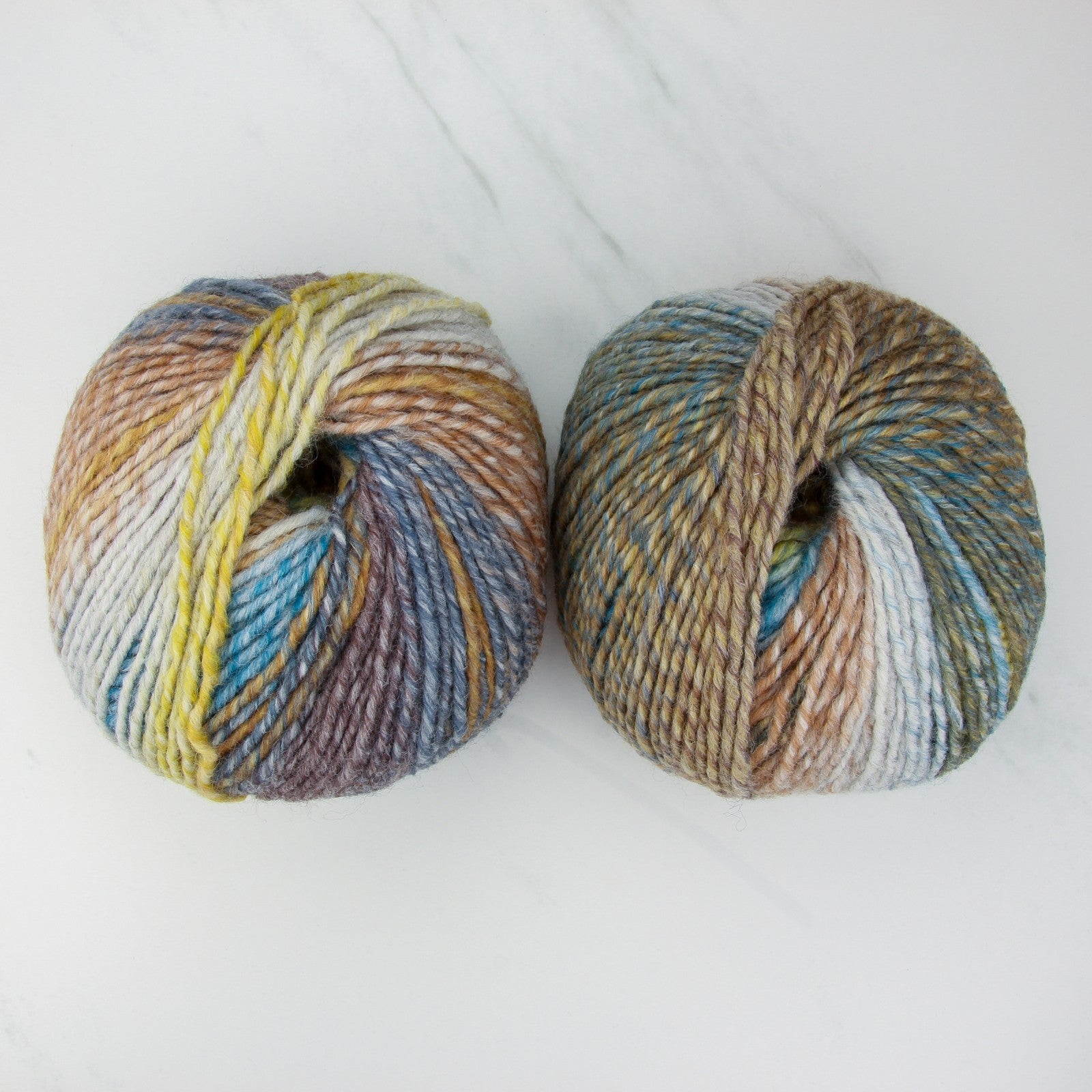 Katia Azteca in colourway Beige Blue Multi – 10ply weight wool, acrylic yarn