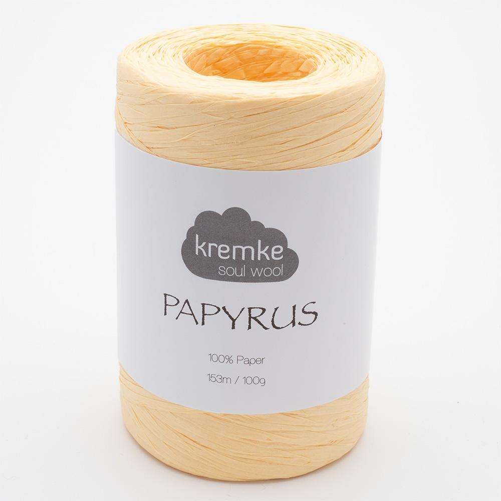 Kremke Soul Wool Papyrus in colourway Peach – 8ply weight paper yarn