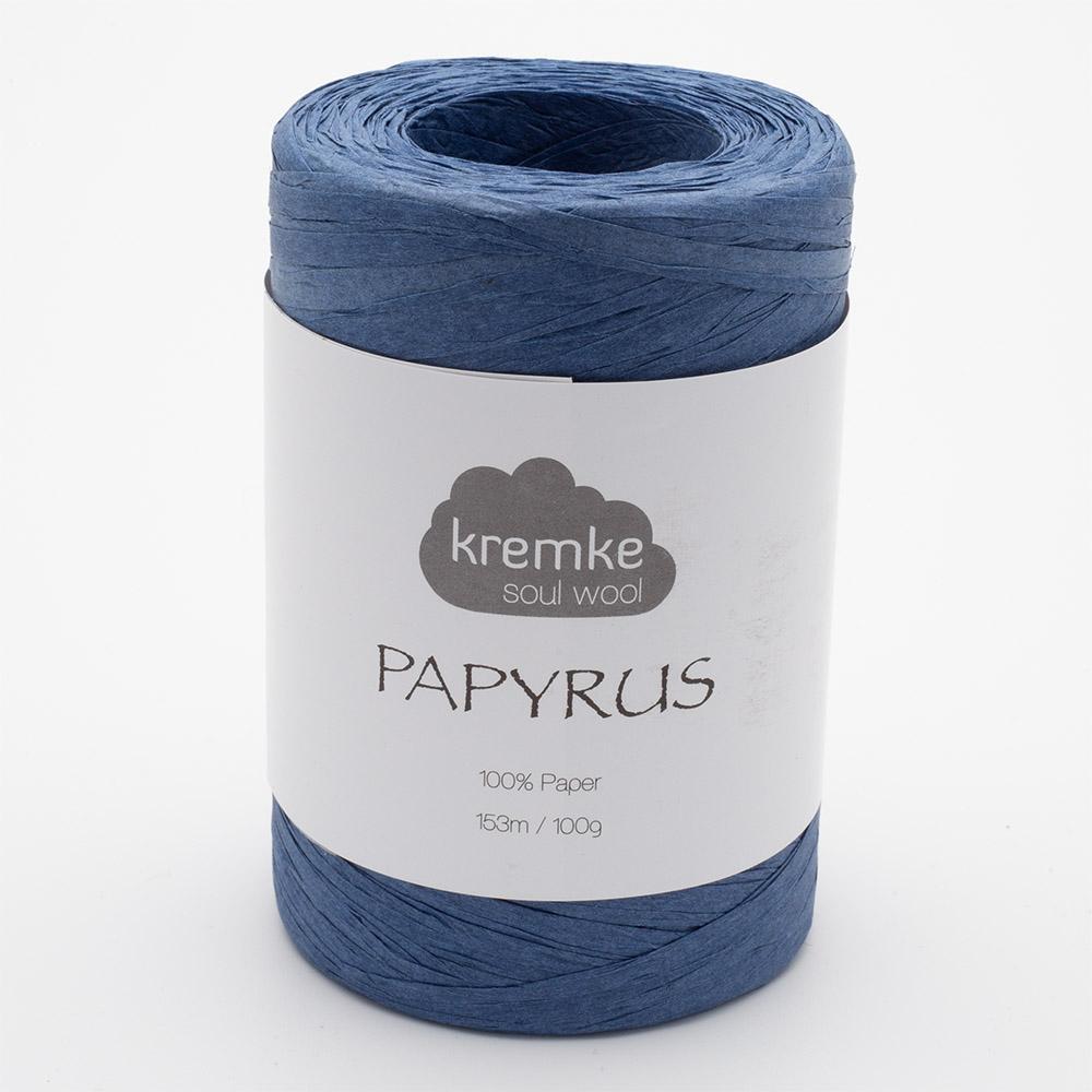 Kremke Soul Wool Papyrus in colourway Jeans – 8ply weight paper yarn