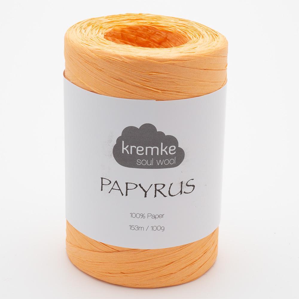 Kremke Soul Wool Papyrus in colourway Salmon – 8ply weight paper yarn