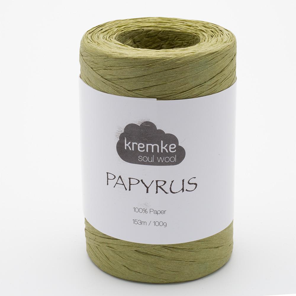 Kremke Soul Wool Papyrus in colourway Reed – 8ply weight paper yarn