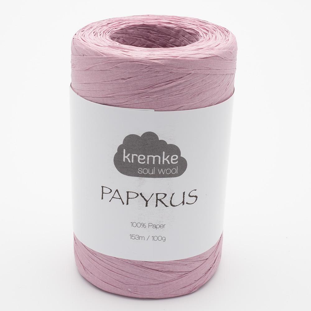 Kremke Soul Wool Papyrus in colourway Dusky Pink – 8ply weight paper yarn