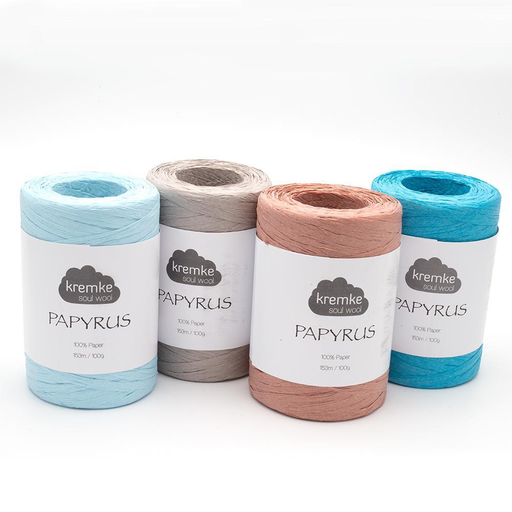 Kremke Soul Wool Papyrus – 8ply weight paper yarn – view 5