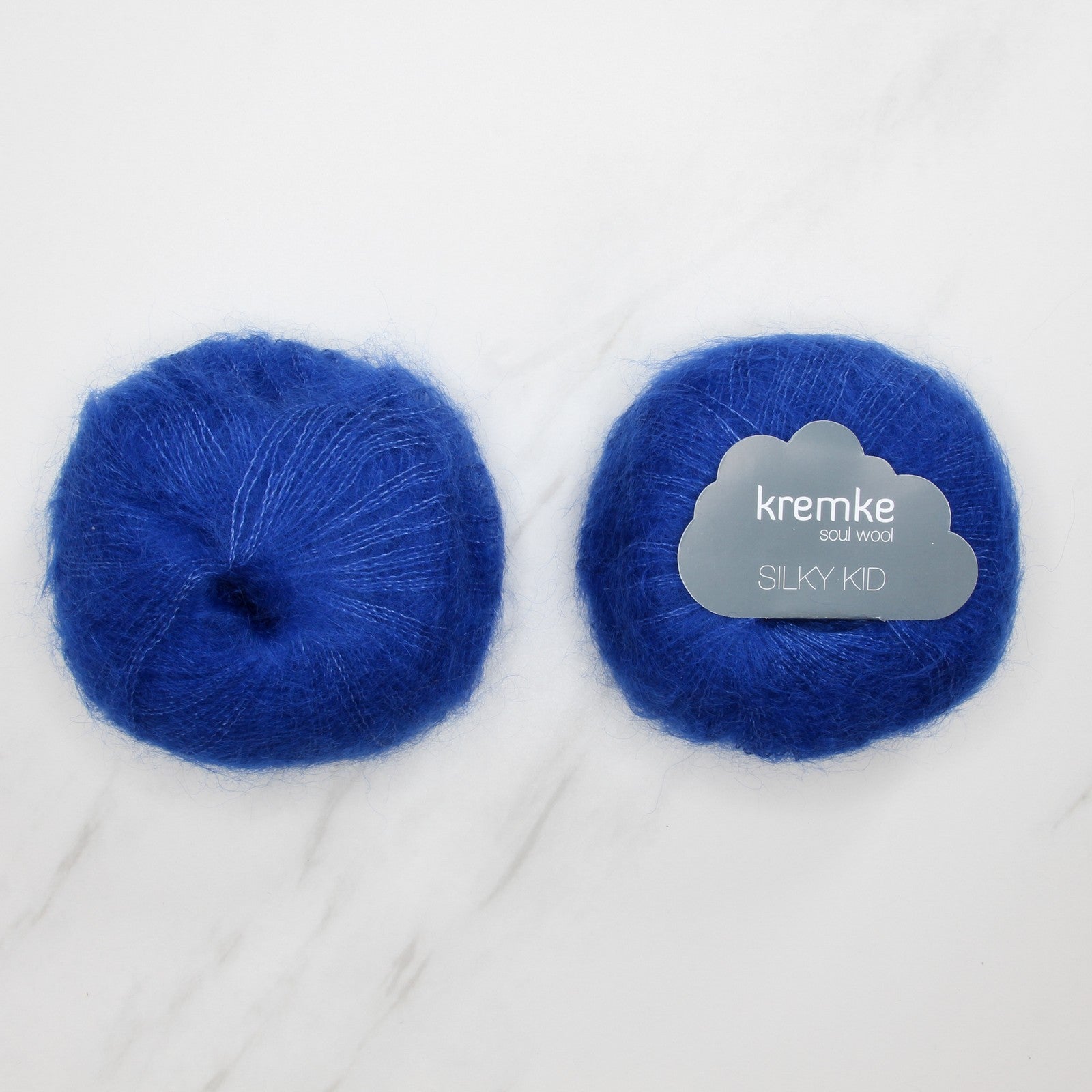 Kremke Soul Wool Silky Kid in colourway 07-091 Royal Blue – 2ply weight mohair, silk yarn