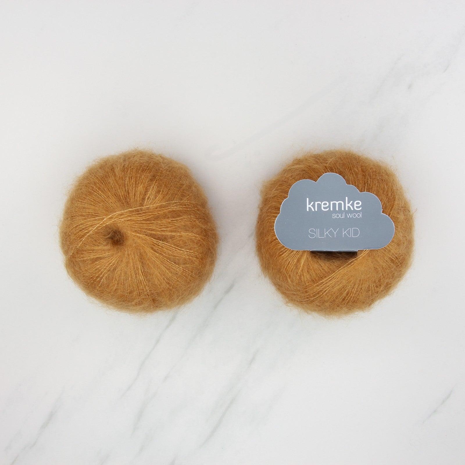 Kremke Soul Wool Silky Kid in colourway 19-057 Copper – 2ply weight mohair, silk yarn