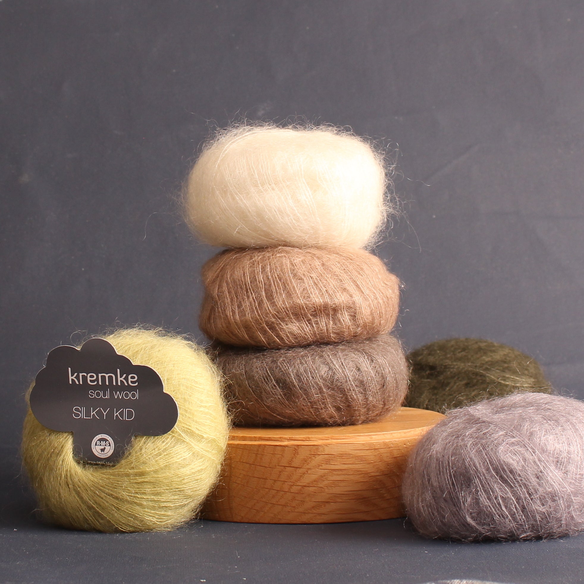 Kremke Soul Wool Silky Kid – 2ply weight mohair, silk yarn – view 2