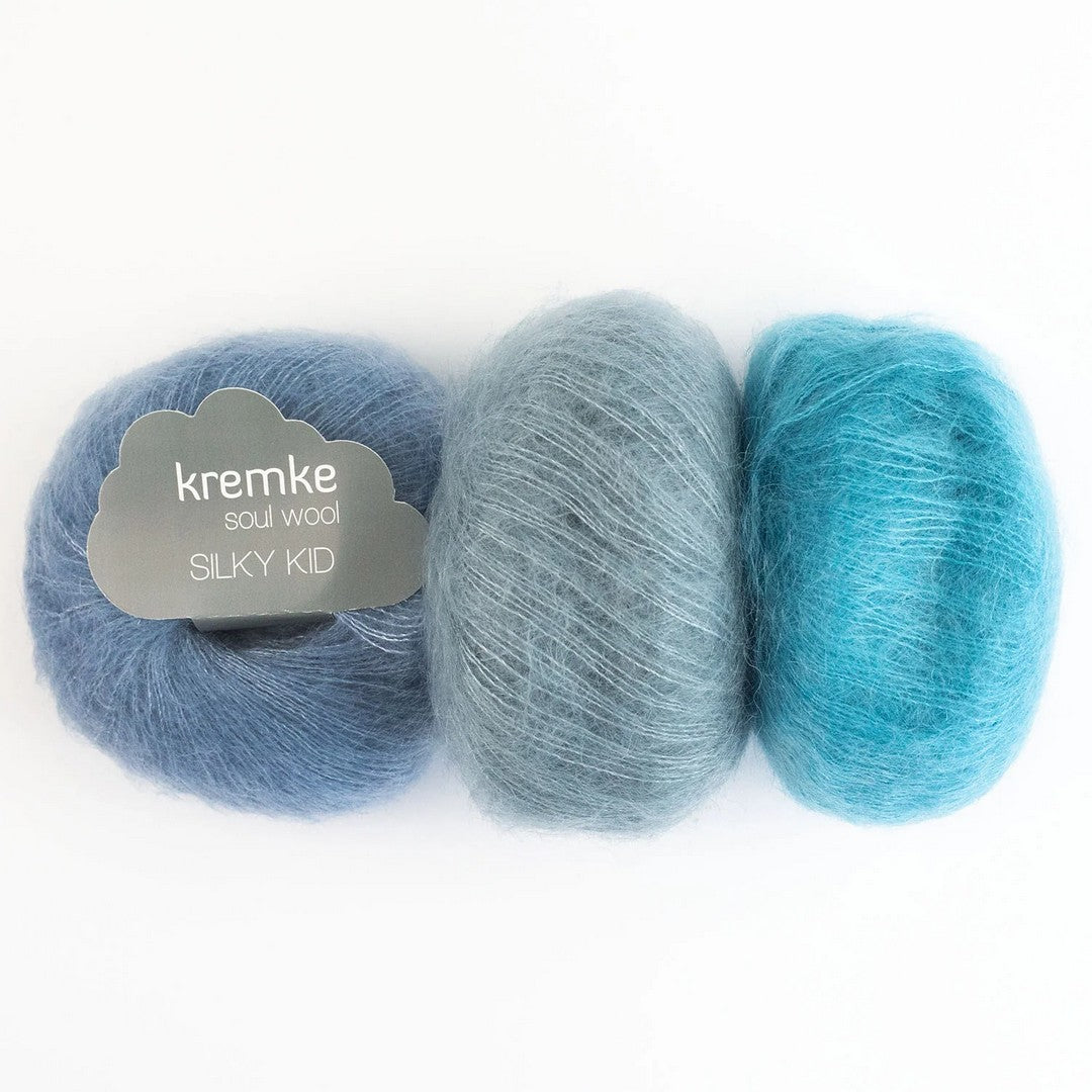 Kremke Soul Wool Silky Kid – 2ply weight mohair, silk yarn – view 5
