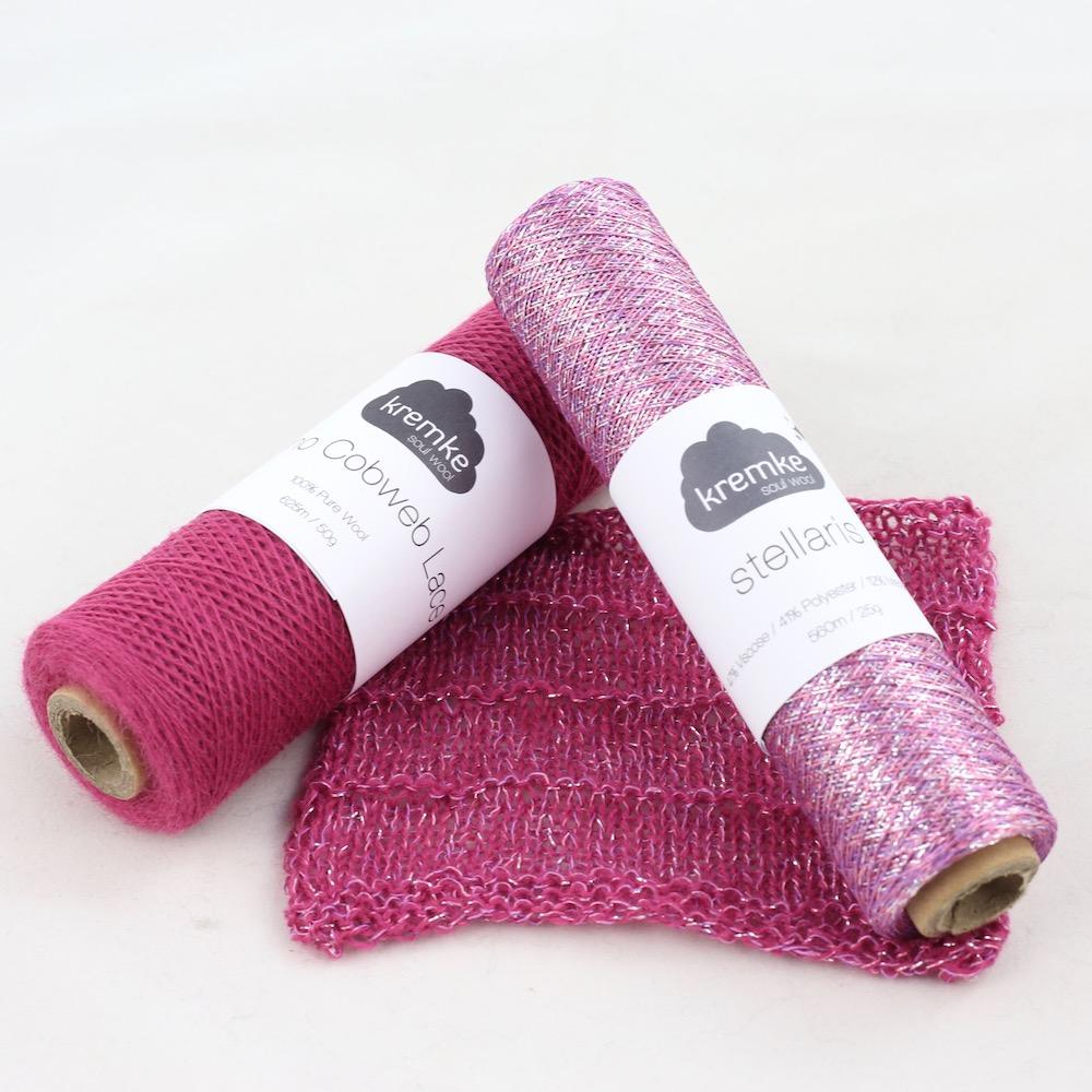 Kremke Soul Wool Stellaris – 2ply weight viscose, polyester, metallic fibre yarn – view 5