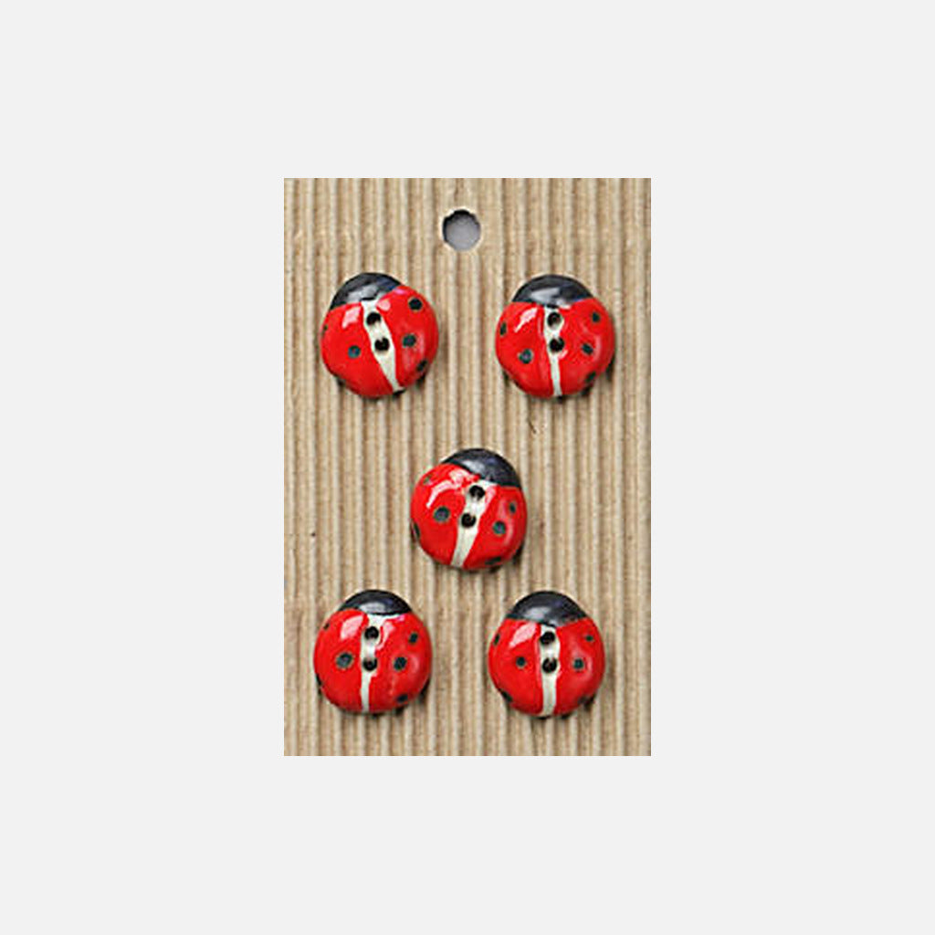 Incomparable Buttons L006 Ladybird Buttons