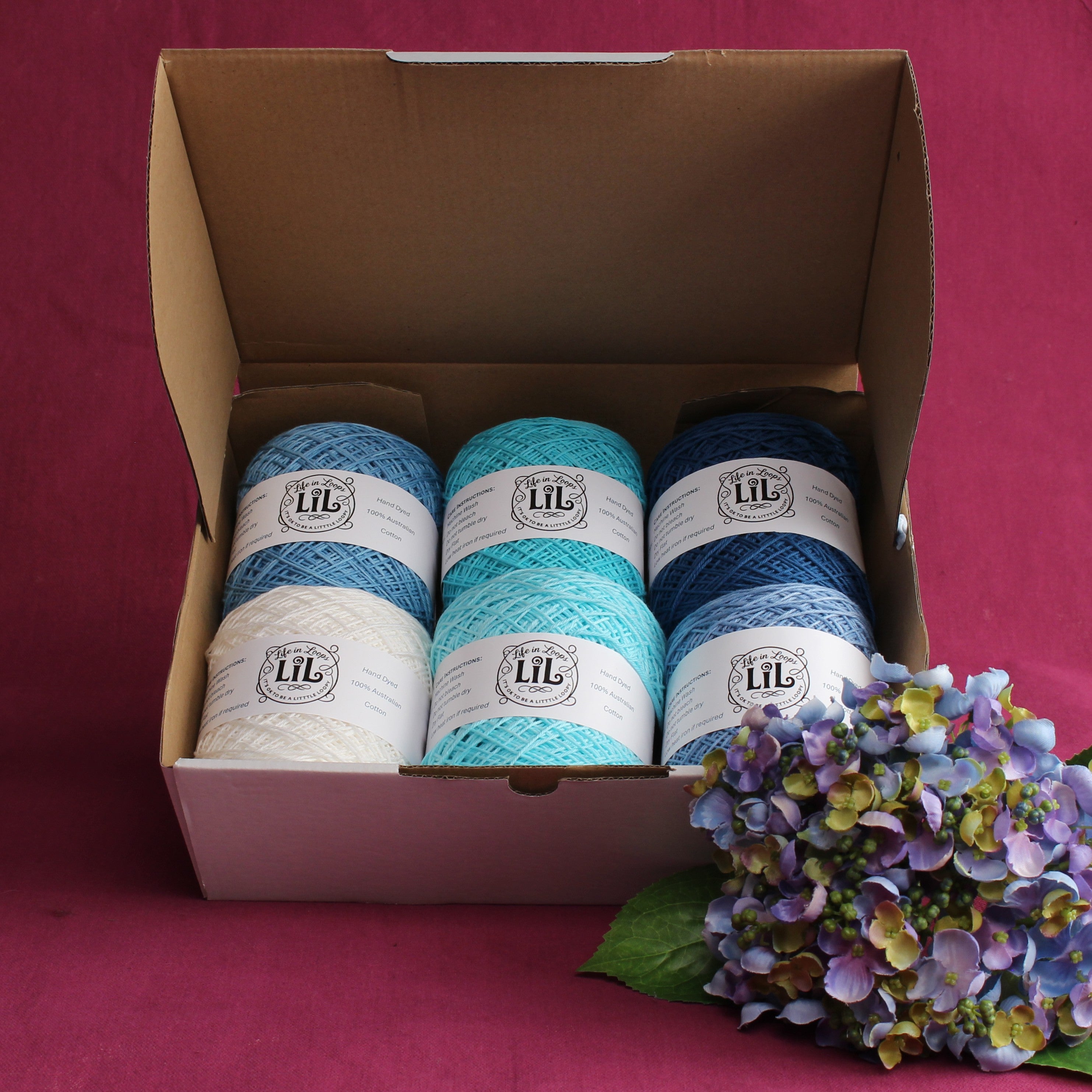 Life in Loops Gradient Yarn Box 4ply – 4ply weight cotton yarn