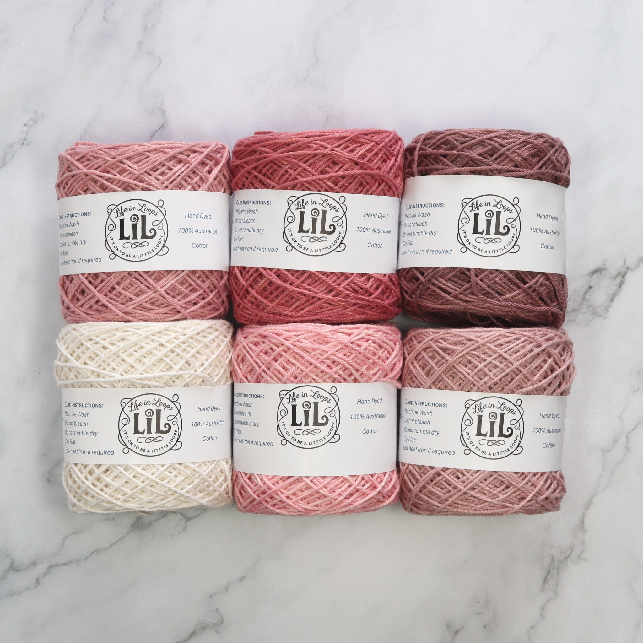 Life in Loops Gradient Yarn Box 8ply in colourway Autumn Fade – 8ply weight cotton yarn