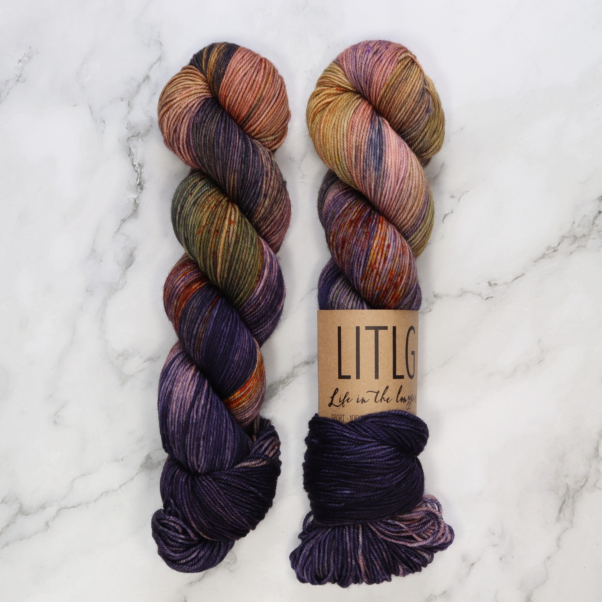 Life in the Long Grass Sport Merino in colourway Astral – 5ply weight merino yarn