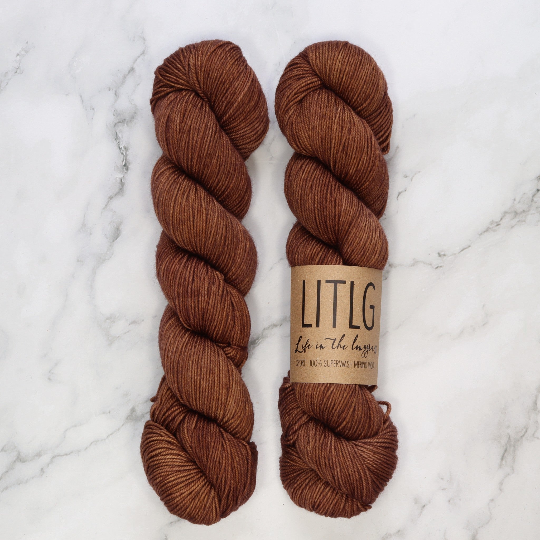 Life in the Long Grass Sport Merino in colourway Terrain – 5ply weight merino yarn