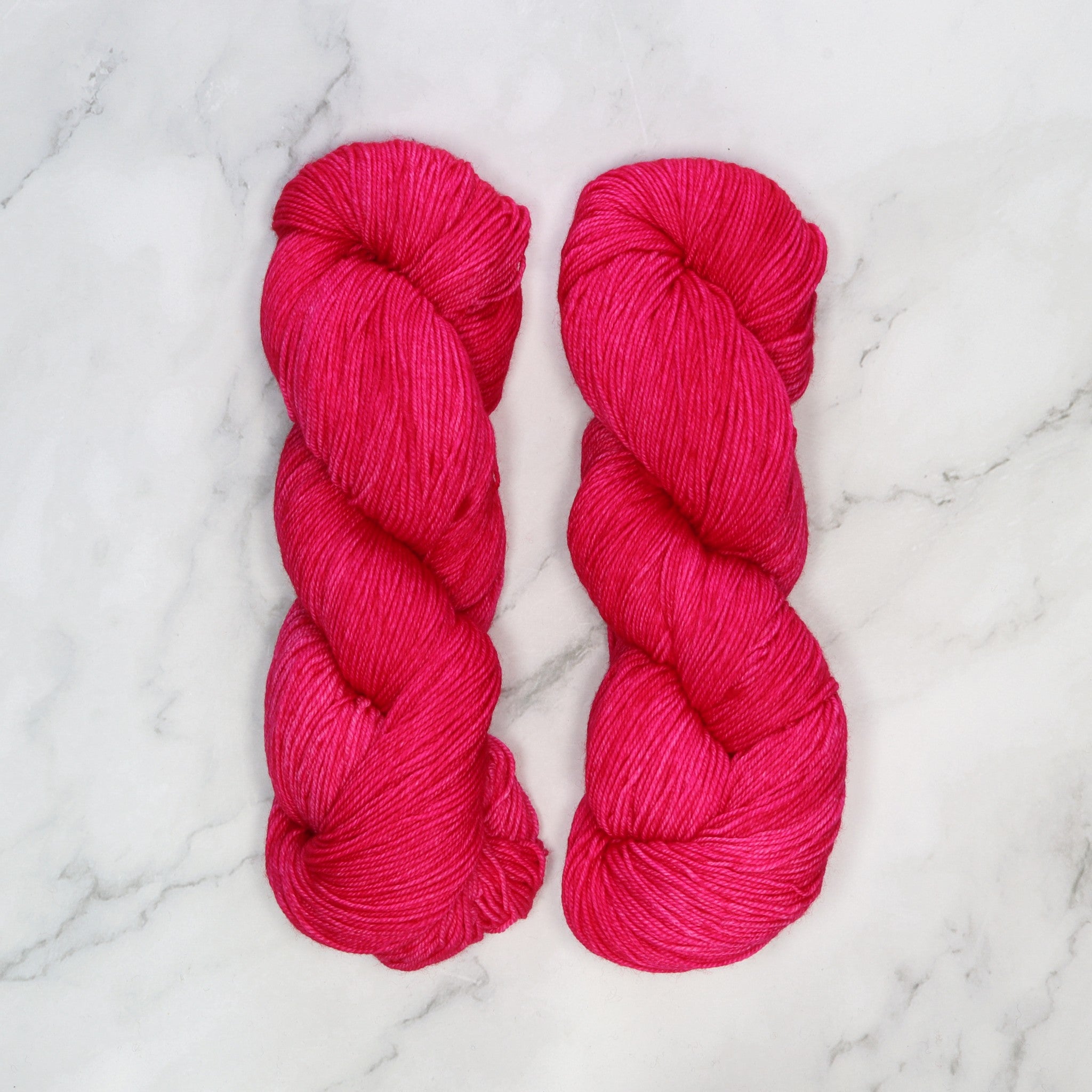 Malabrigo Sock in colourway Fucsia – 4ply weight merino yarn