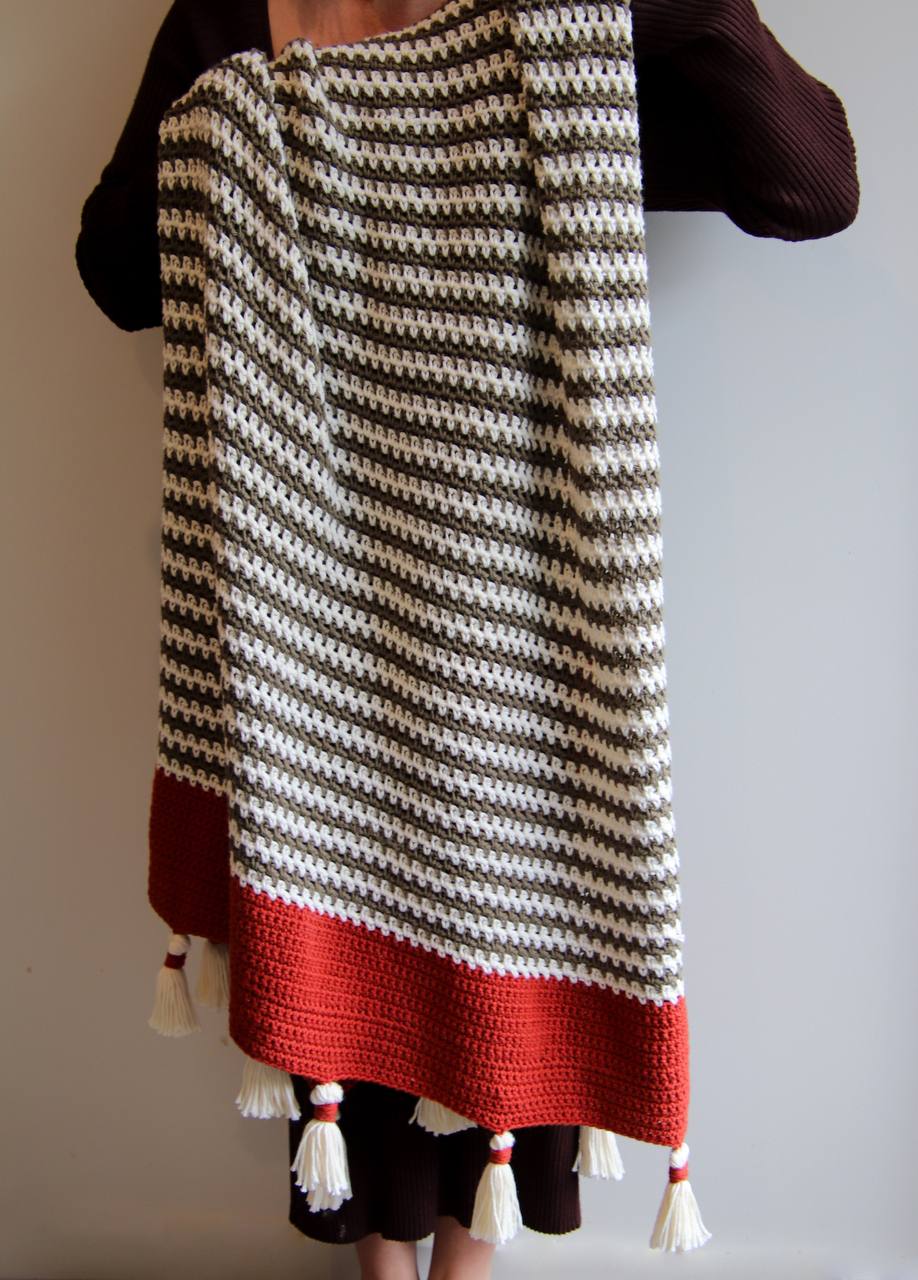 Boho Stripes Blanket crochet kit – view 5