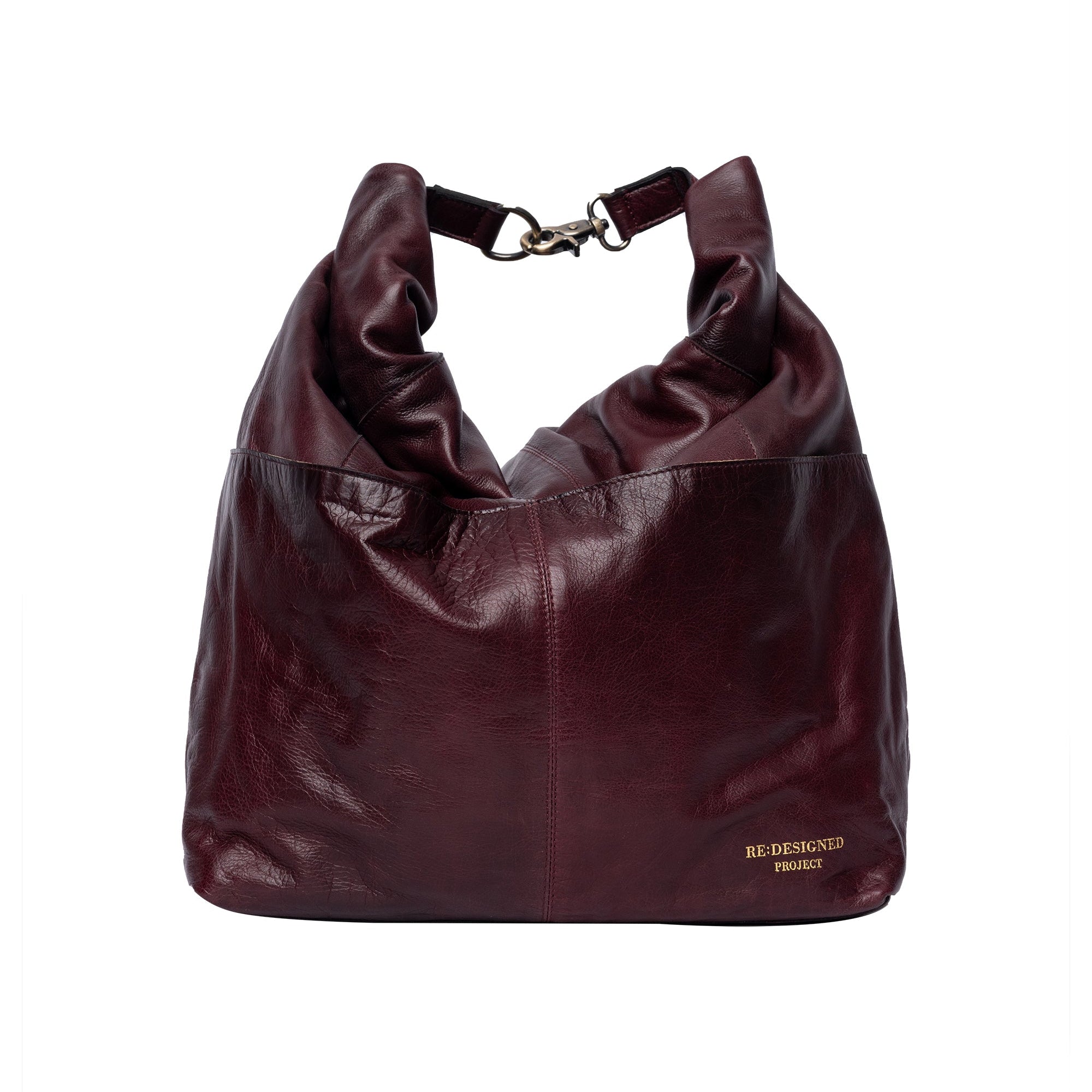 Re:Designed Project 100 Small Foldover Crossbody Bag – Dark Cherry