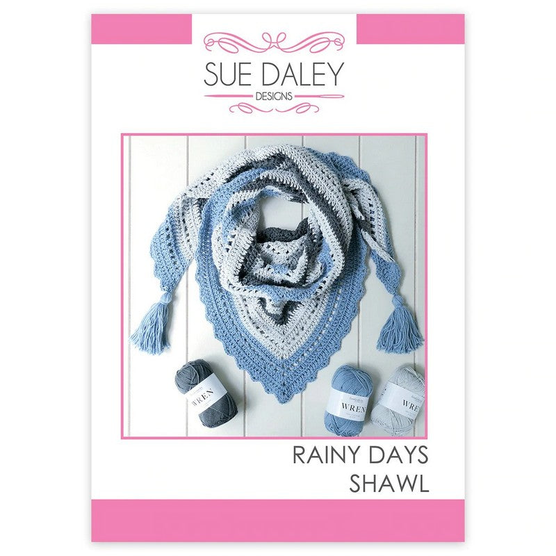 Sue Daley Designs Crochet Rainy Days Shawl crochet kit