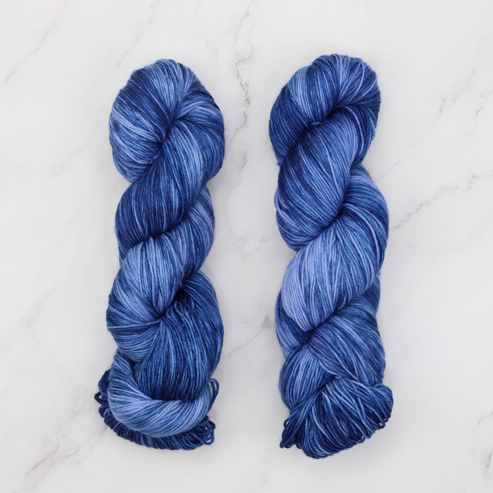 Prestige Yarns Fiori Sock in colourway Dutch Lapis – 4ply weight merino, nylon yarn