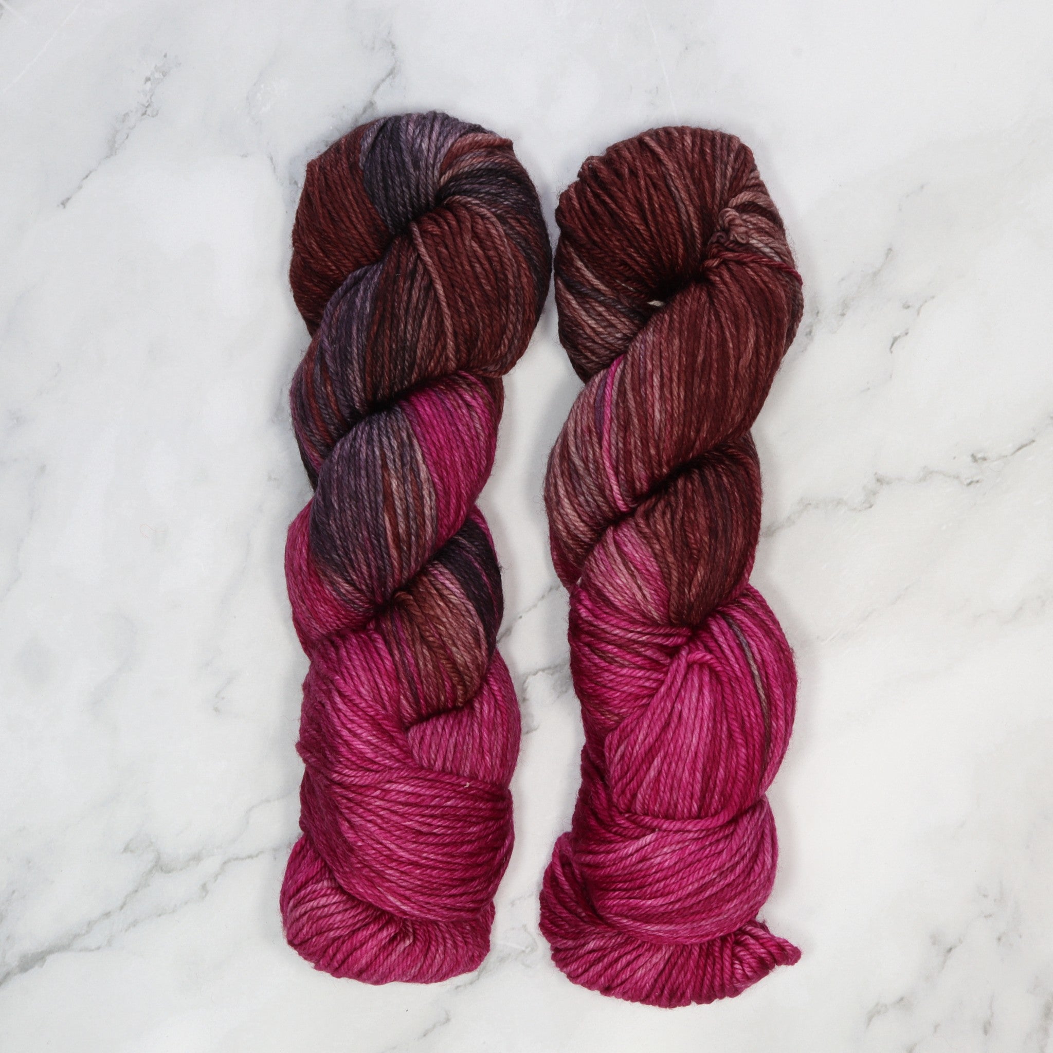 Fiori DK IV in colourway Purple Halloween – 8ply weight merino yarn
