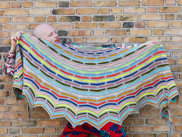Westknits Painting Bricks Shawl knitting kit – view 3