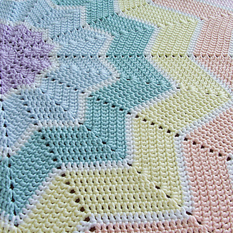 Rainbow Ripple Baby Blanket crochet kit – view 2
