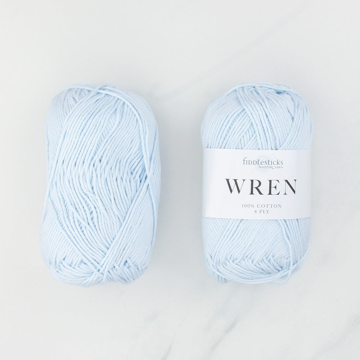 Crochet Lattice Blanket Kit in Wren, colourway Ice Blue
