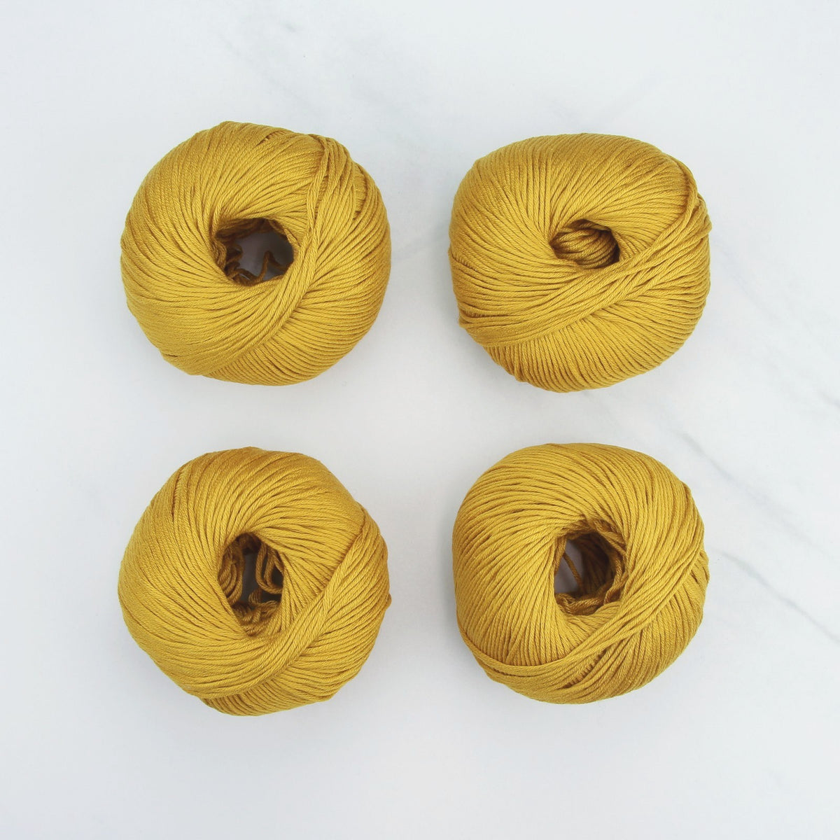 Crochet Spokes Cushion Kit, colourway Mustard