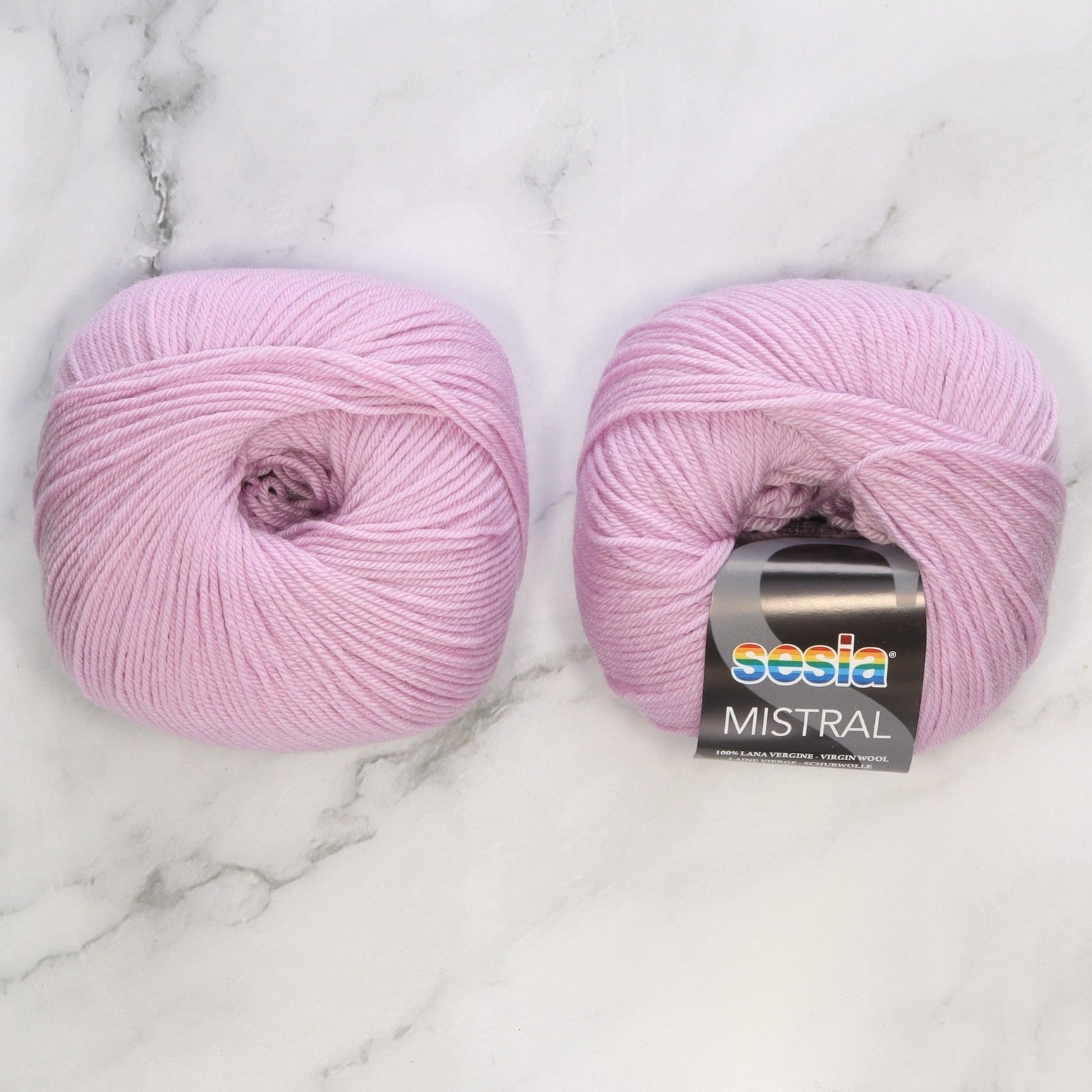Sesia Mistral in colourway Lilac – 4ply weight wool yarn