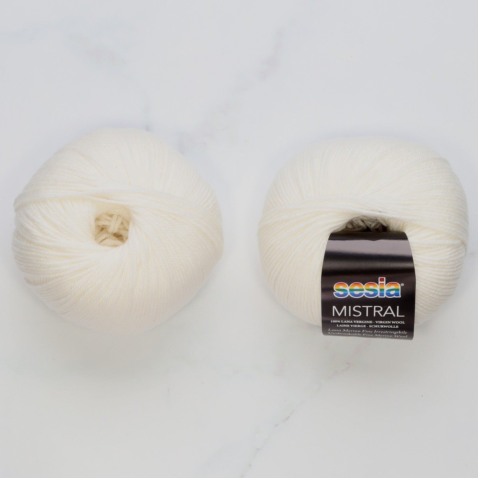 Sesia Mistral in colourway White – 4ply weight wool yarn