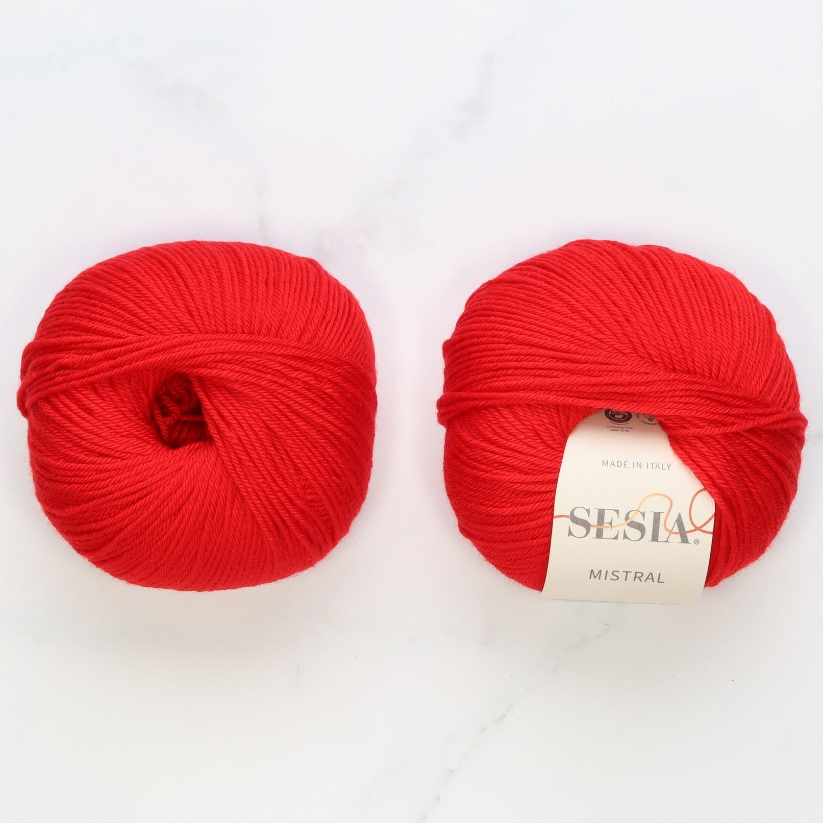 Sesia Mistral in colourway Red – 4ply weight wool yarn