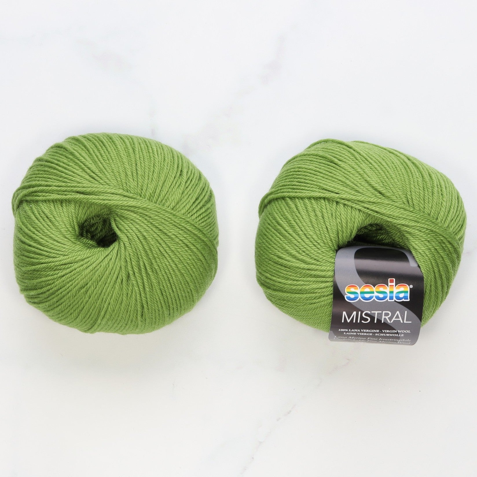 Sesia Mistral in colourway Moss – 4ply weight wool yarn