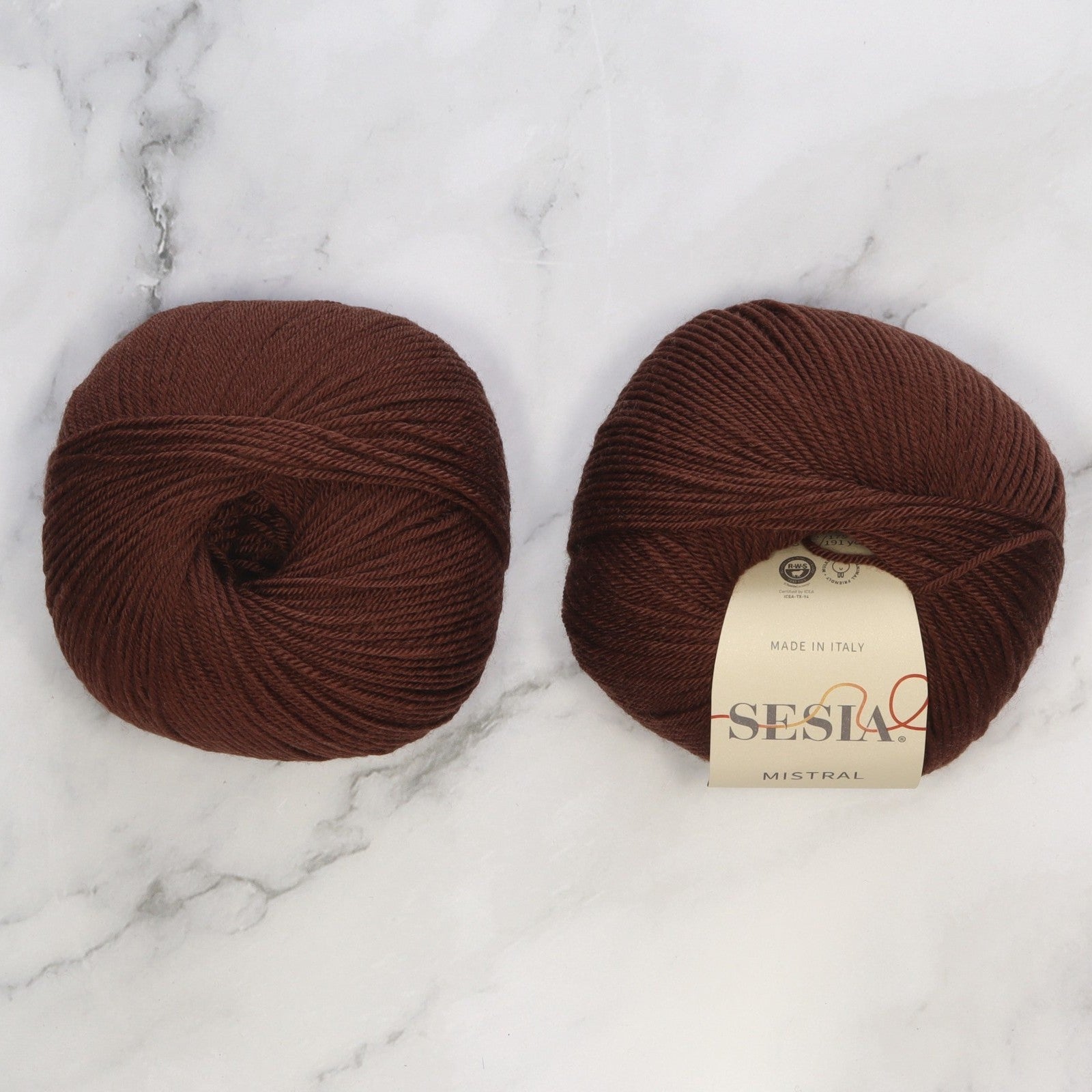 Sesia Mistral in colourway Dark Brown – 4ply weight wool yarn