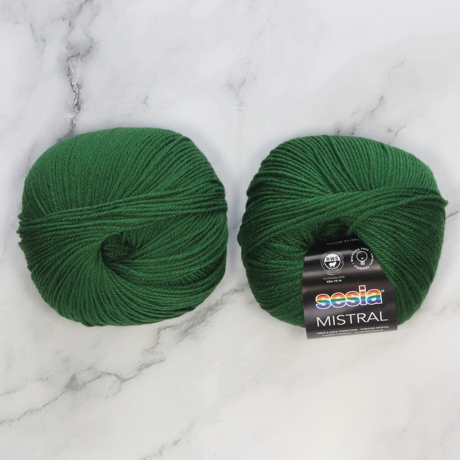 Sesia Mistral in colourway Forest Green – 4ply weight wool yarn