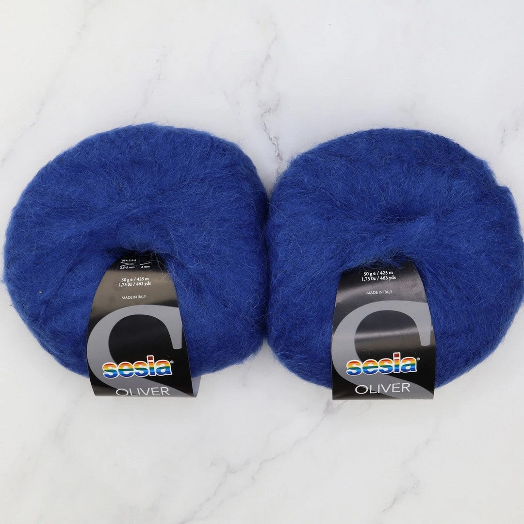 Sesia Oliver in colourway Cobalt – 2ply weight alpaca, nylon yarn