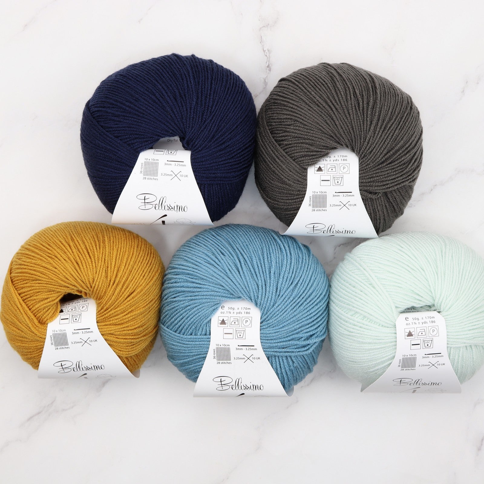 Westknits Shawlography kit in Bellissimo 4, colourway Bathing Hut